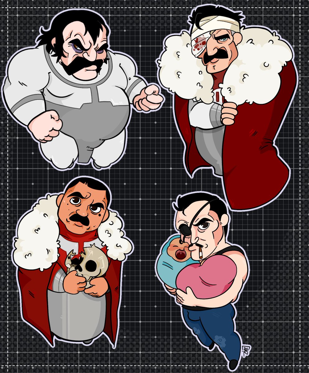 Viltrumite Chibis Once again design of Thragg by @-kolbasos #invincible
