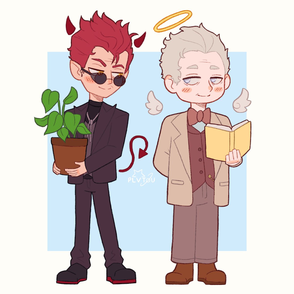 plvtou's tweet photo. old aziracrow i never posted because i just watched the finale 🥹💔 #GoodOmens3 https://t.co/Pm3l7TE14a