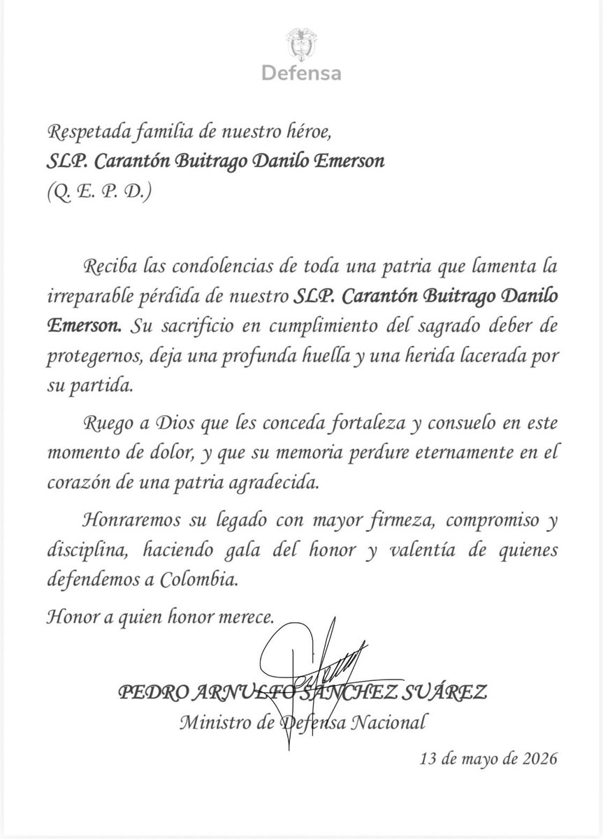 Pedro Arnulfo Sanchez S. Orgullosamente Colombiano tweet media