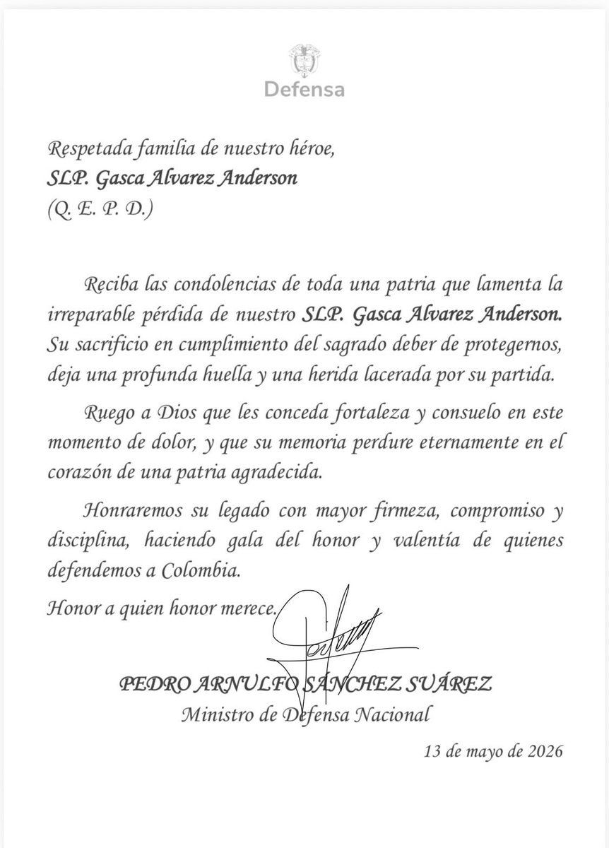 Pedro Arnulfo Sanchez S. Orgullosamente Colombiano tweet media