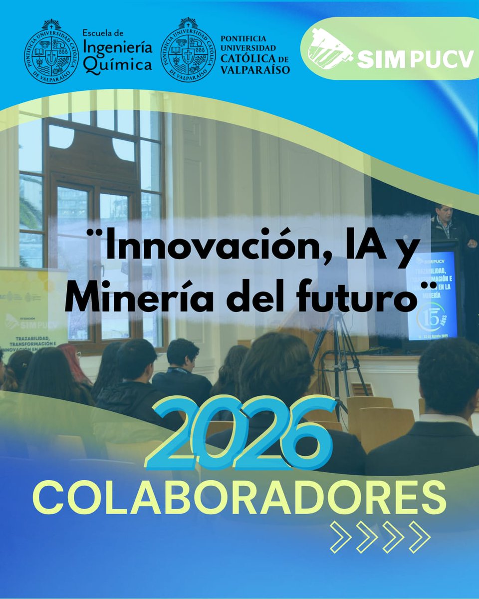 SIMPUCV's tweet photo. ⚡⛏️ La innovación y la minería del futuro también se construyen en conjunto.
Agradecemos la colaboración de @ceemin.utfsm y @caa_electrica en SIMPUCV 2026 🚀
#SIMPUCV #Innovación #MineríaDelFuturo #IA https://t.co/xcbEnNb9f9