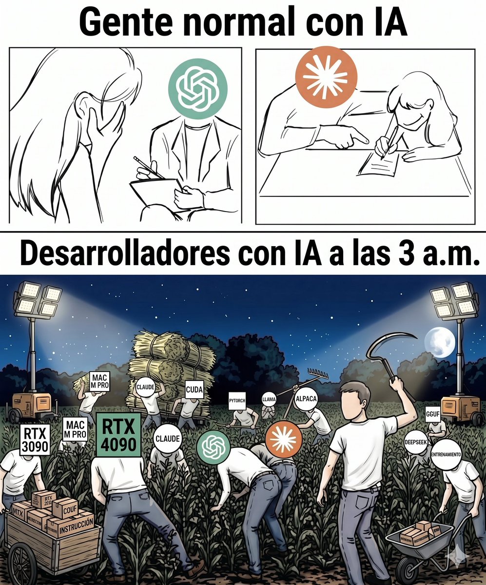 render2web's tweet photo. No estamos usando IA, estamos operando una fábrica digital. Menos charla, más entrenamiento, más instrucciones y más potencia. 🔨🔥 https://t.co/20qf2RVUPG