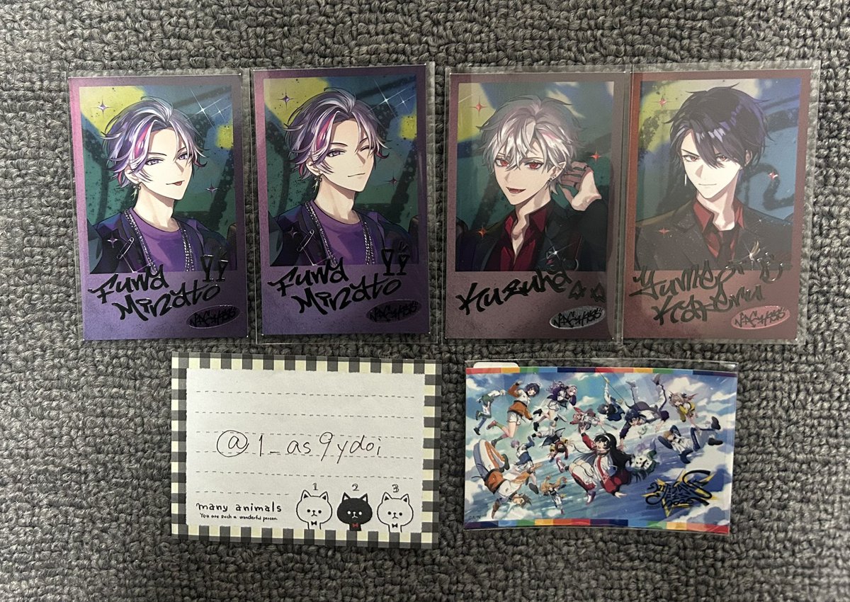 1_as9ydoi's tweet photo. にじさんじ にじフェス 2026 VACHSS LIVE THE TAKEOVER ランダムチェキ風カード チェキ ライブ 交換

【譲】画像

【求】⚔N ×1

全てエラー品です。(裏面メッセージあり)
本日手渡し交換希望です。
17頃会場到着予定、終演後も可能です。
R⇄Nも可能です。

よろしくお願いいたします🙇🏻‍♀️ https://t.co/nE1JUoKFbT