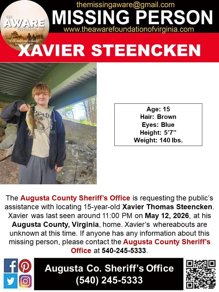 🚨 MISSING JUVENILE – PLEASE SHARE 🚨 The Augusta County Sheriff’s Office ...