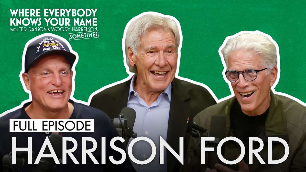 JediNewsNetwork's tweet photo. Harrison Ford (Full Episode) | Where Everybody Knows Your Name - https://t.co/F86Dl519ub #StarWars #HarrisonFord #TedDanson #WoodyHarrelson #TeamCoco @TeamCoco @StarWars @IndianaJones #HanSolo https://t.co/zXKeqy5t5T