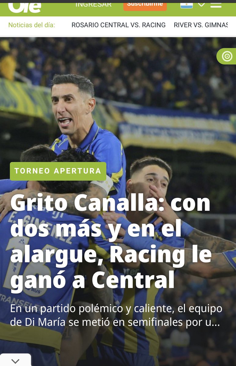 sebarod_15's tweet photo. Periodismo disléxico @DiarioOle https://t.co/w3ZbWK7c8w