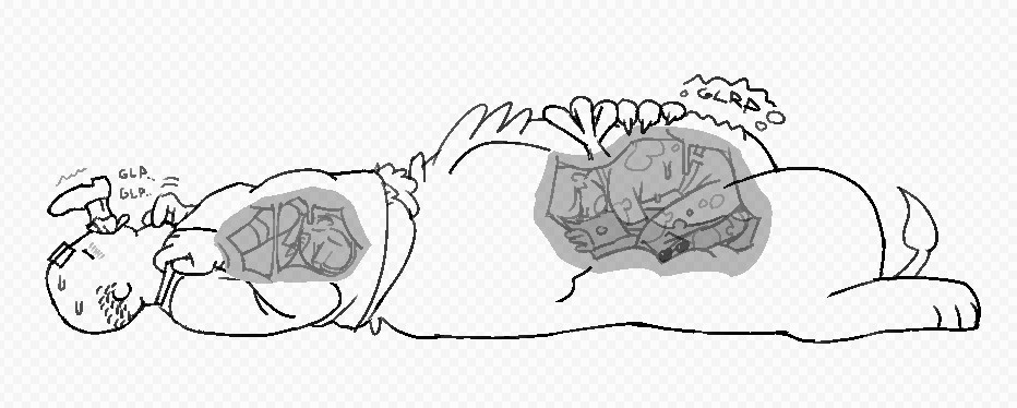 somethingliker's tweet photo. continuation of that &amp; vore internals ...
he bites back lol https://t.co/mgWeSmNw0M