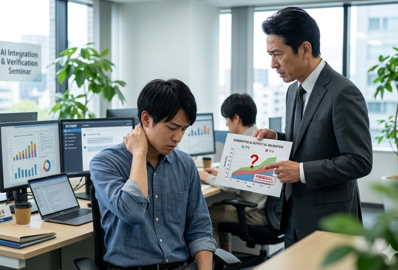 roumu's tweet photo. 社会人1・2年生の42.8％が生成AI結果をそのまま仕事に使用することをアリと回答
#生成AI #生産性 #生成AIの活用 #社員教育
https://t.co/7QlGuEoOSE https://t.co/nlYnnLxmG3