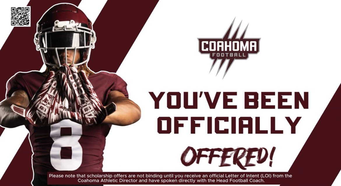 DezNelsonOL's tweet photo. After a great conversation with @elijohnson75 I'm blessed to receive an offer from Coahoma Community College !

#AGTG @CoahomaFootball @N_W_Sports
@MSJUCOREPORT @CanerdyLogan 
@CoachLindseyNP1 https://t.co/u60jWpzOwA