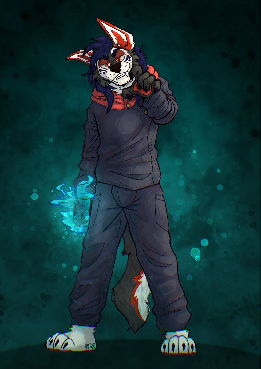 jetthefolf's tweet photo. Been wanting a JJK comm for so long now🥰 @iitisjaii did such a good job

#furryart #furry #jujitsukaisen #anime https://t.co/QzKkJ9ZiCW