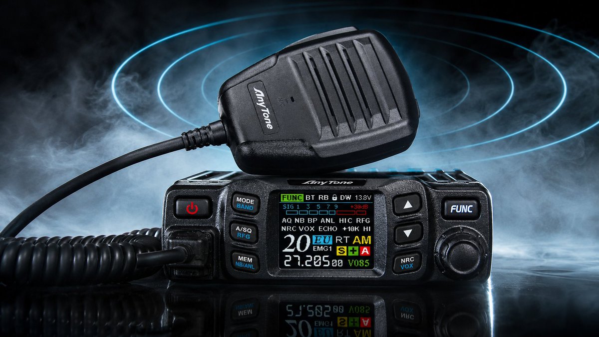 AnyToneRadio's tweet photo. Protect your final stage transistors on the move. 🚙📡 Sudden antenna detuning from rough trails spikes your SWR. The AnyTone AT-5000 stops catastrophic failure instantly with live TFT SWR telemetry &amp; active mismatch auto-protection.
#AnyTone #CBRadio #Overlanding https://t.co/A3PVRZkF0b