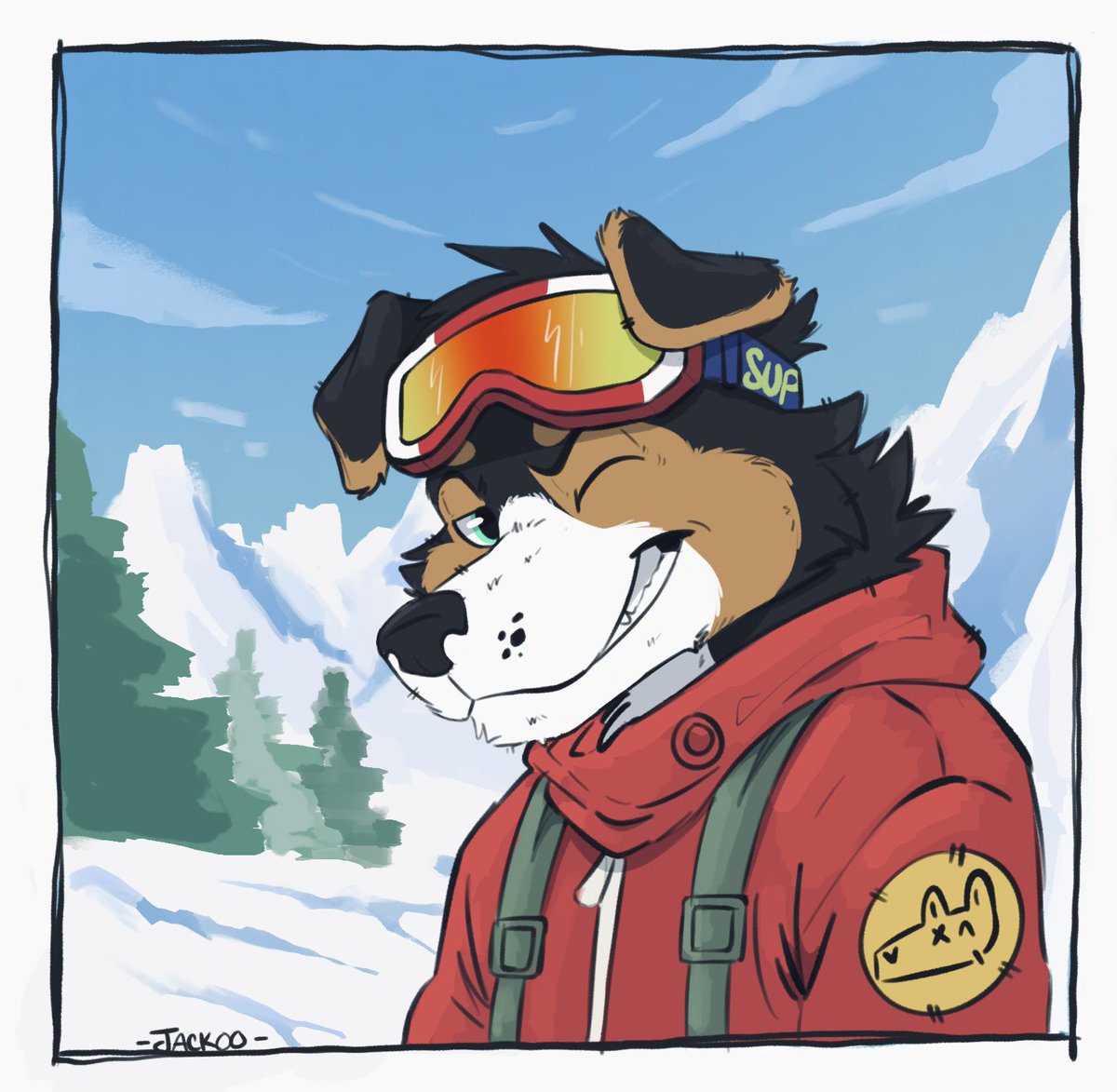 JACKOO45's tweet photo. 🍃 Finished commission for @norfdog !! 
Thank you so much for the support and for commissioning me! ✨ https://t.co/QHLw1NcWAk