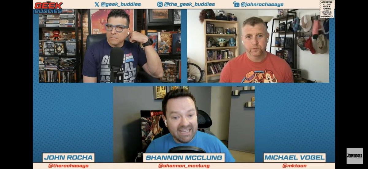 MarcSan43683793's tweet photo. @mktoon @Shannon_McClung @TheRochaSays I loved the new episode of @Geek_Buddies !😍 So awesome!🤩 Thanks!❤️ #SSBITBC, Huck, Blueberry, Geek Buddies, and The John Rocha Channel 4ever!🩵💙❤️
Huck & Blueberry: Ayyy!🤩 https://t.co/LAEkEXuBhX
