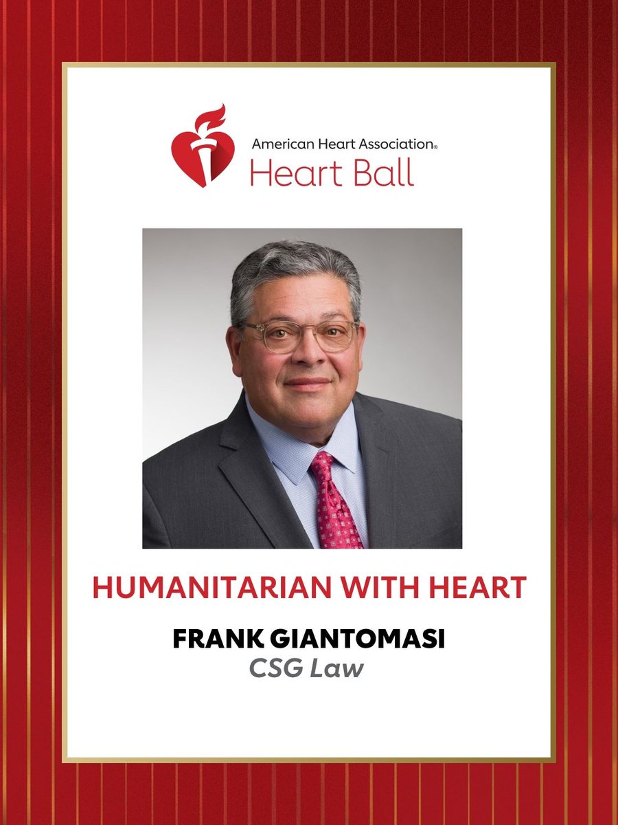 AHANewJersey's tweet photo. 🎉 Congratulations to our 2026 Heart of New Jersey honorees! We’re excited to celebrate these four incredible leaders tonight at the New Jersey Heart Ball. Thank you for your passion, dedication and commitment to strengthening the heart of our community. https://t.co/kLrkPQoZam