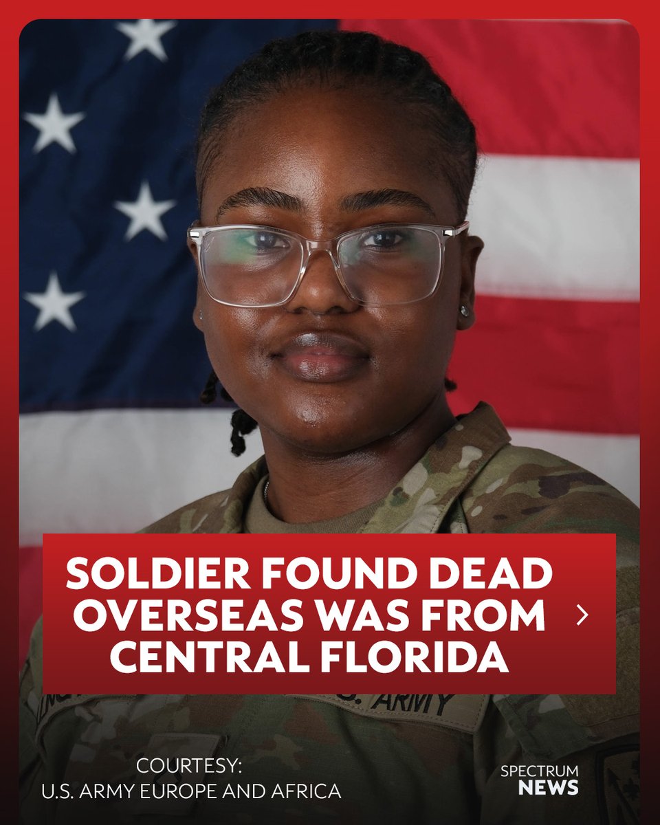 MyNews13's tweet photo. The remains of the second U.S. Army soldier who went missing during military exercises in Morocco have been recovered. The soldier was identified as Spc. Mariyah Symone Collington of Tavares, Fla., the U.S. military Europe and Africa said in a statement. She was 19 years old. https://t.co/hwNTZmy02Z