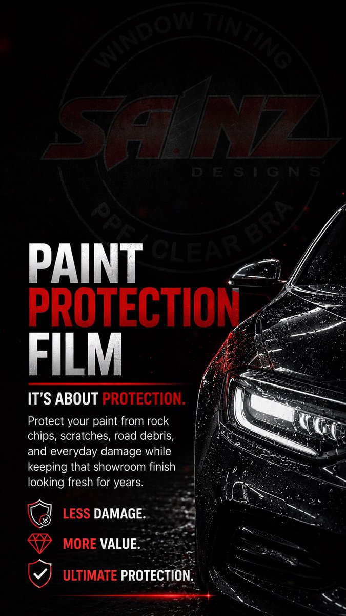 sainzdesigns's tweet photo. Paint Protection Film 🛡️ 

Get a quote online 
https://t.co/mMLExuSEMz 

#ppf #tint #windowtint #statenisland #nyc https://t.co/MpbuK7RrLT