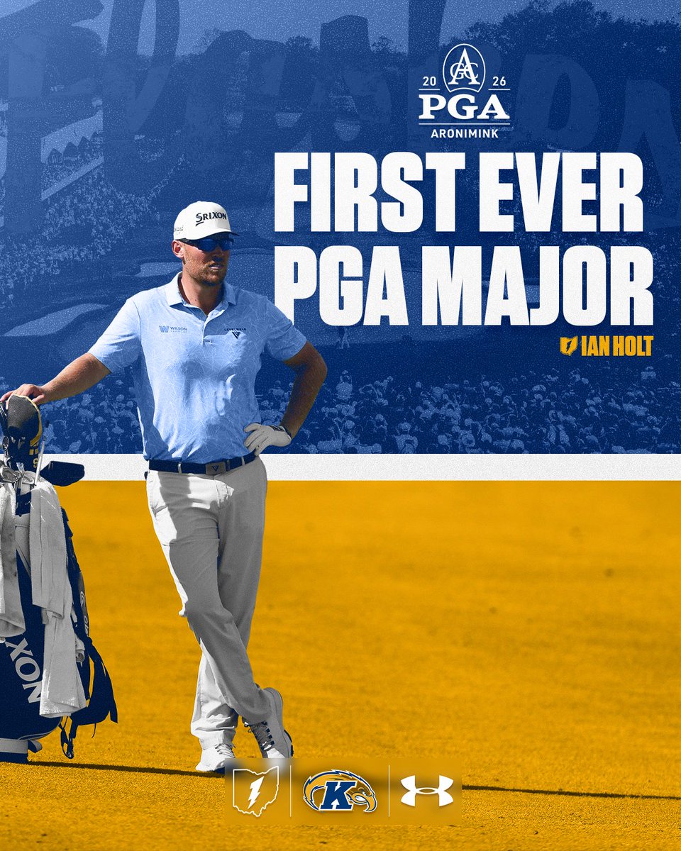 KentStGolf's tweet photo. Ian Holt ('18) will be playing his first ever Professional Golf Major Tournament - The PGA Championship tomorrow! 

Tee Time at 12:48 p.m.

#GoFlashes⚡ https://t.co/tzRSh04Nls