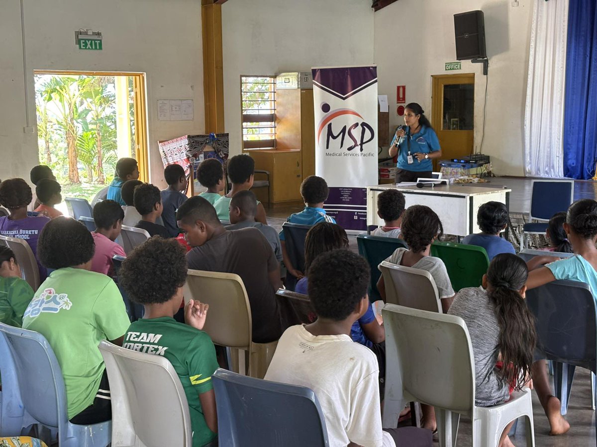MspFiji's tweet photo. MSP Team West facilitated an awareness session at the Koroipita Community as part of its school holiday program, engaging children aged 9–15 years on HIV, drug awareness and child protection education.
#teammsp #onestopshopservices #hivanddrugawareness #childhelpline https://t.co/TBg2sTAsLs