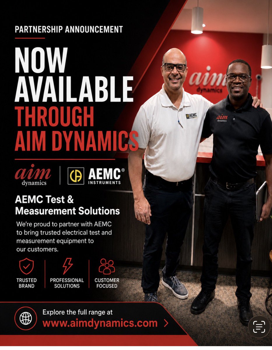 chrismbori's tweet photo. 2014.Kenya. I bet a major energy project on 40 AEMC PEL 103 power loggers.
They didn’t blink.
12 years later, @AimDynamics is officially an authorized AEMC distributor.
Some loops take a while to close.
→ https://t.co/woDmm6SVoD
#AEMC #PowerQuality https://t.co/J5tAlt4Qk7