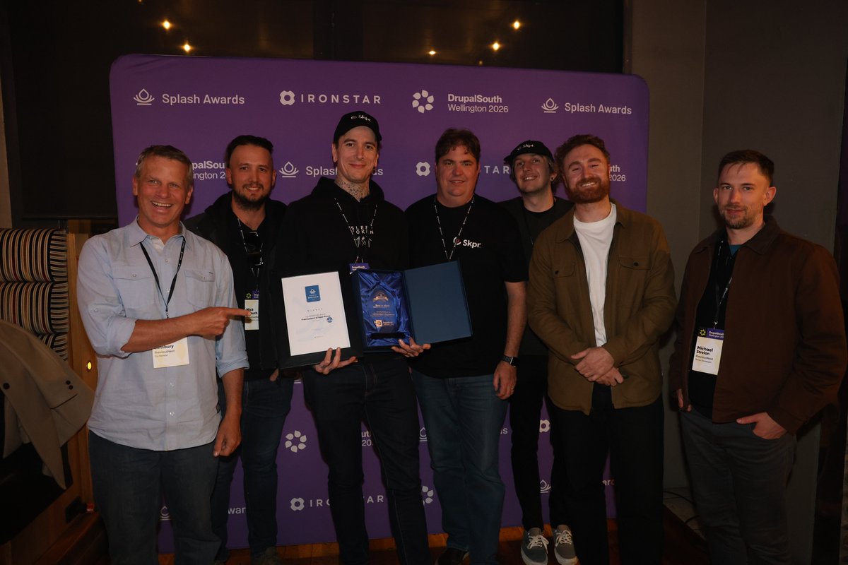 DrupalSouth's tweet photo. The Splash Awards 2026 by Ironstar did not disappoint. Congratulations to all the nominees and winners - you’re the reason our ecosystem continues to thrive 🏆
https://t.co/fskNuILA6u

Huge thanks to our photographer Karl. 📸

#OpenSource
#DrupalCMS
#Drupal
#Drupal12
#DrupalSouth https://t.co/XtrzfAqgTI