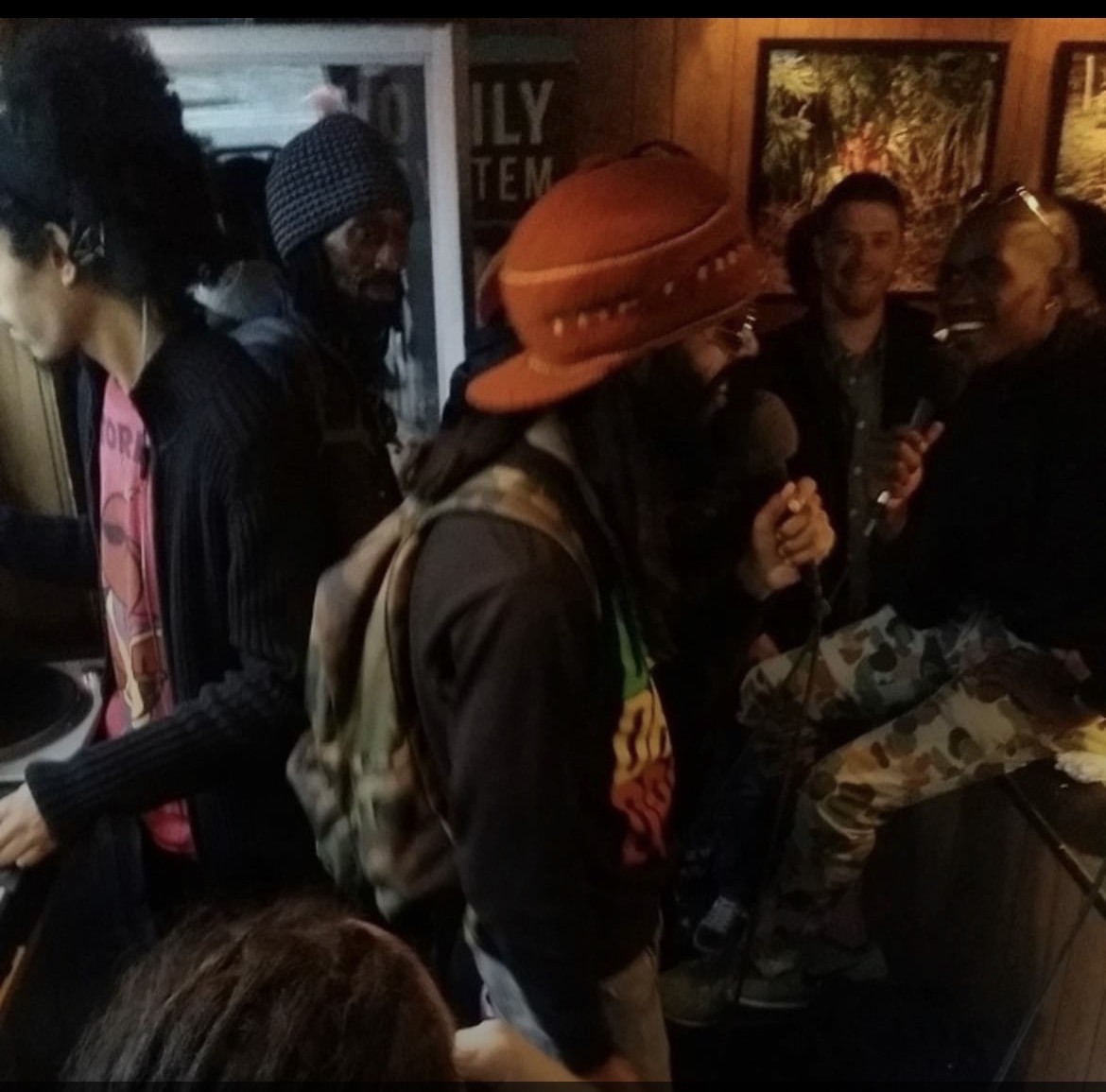 BullyRingo's tweet photo. @Protoje at #misslily in 2014, I had to go through the window like #brotherman from #Martin to get behind the turntables https://t.co/u8xjAqnJAE