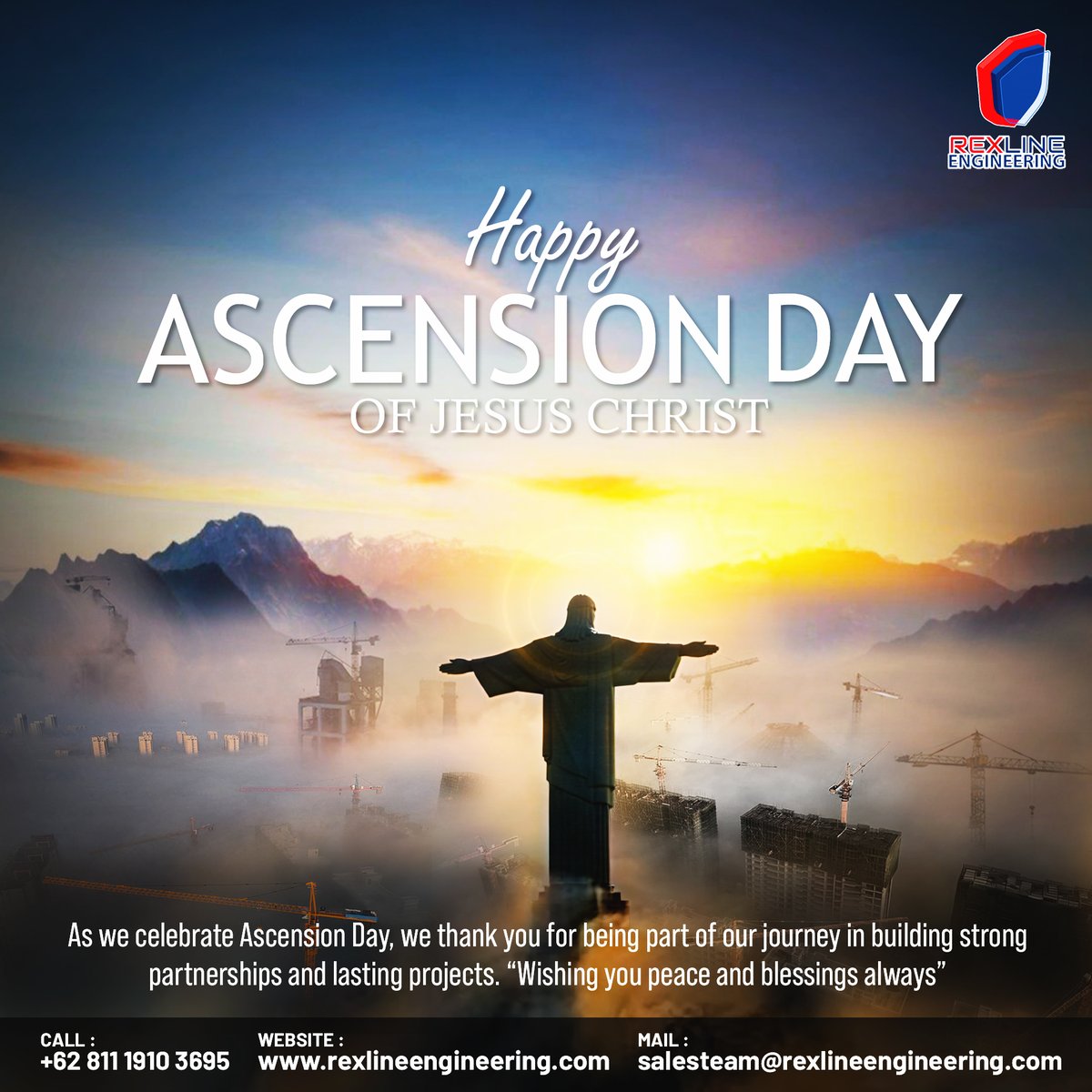 RexlineI's tweet photo. On this meaningful Ascension Day, we wish all who celebrate a time of reflection, serenity, and renewed spirit. May the values of compassion, unity, and hope continue to guide us forward together https://t.co/KLqoGP592F