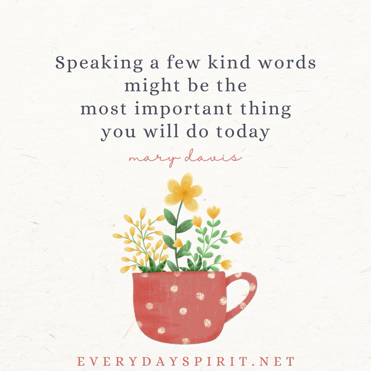 LifeWithJohn's tweet photo. Speaking a few kind words might be the most important
thing you will do today. - Mary Davis ~ Every day, we have the power to improve the life of someone else. 💛 https://t.co/pgmoVUia4V
