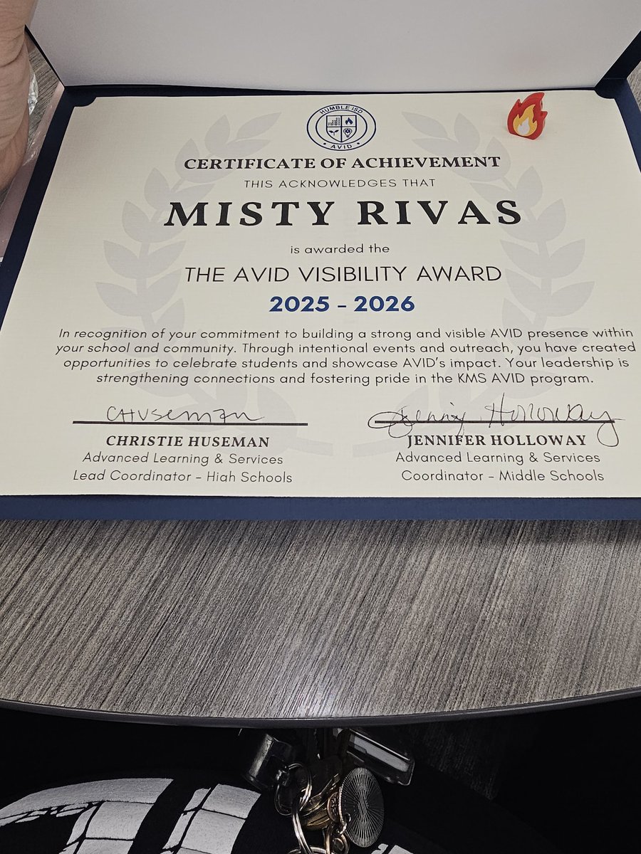 Rivasclassroom's tweet photo. Though we are little well are loud, bright, fun and present! 1,354 hours of service was completed by my 3 middle school AVID classes. Can we day amazing!!!!! They are why I got this award. Those kiddos!  @HumbleISD_KMS @HumbleISD_AVID #KMSCougarPride https://t.co/O4HEaKcgPs