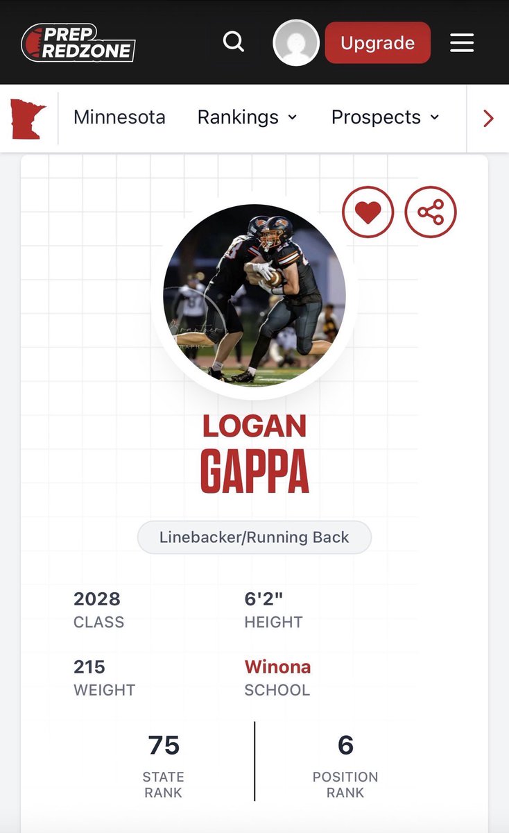 logan_gappa23's tweet photo. Thank you for the ranking - greatly appreciated!  Excited for the upcoming season! https://t.co/BoaeQQgPtm