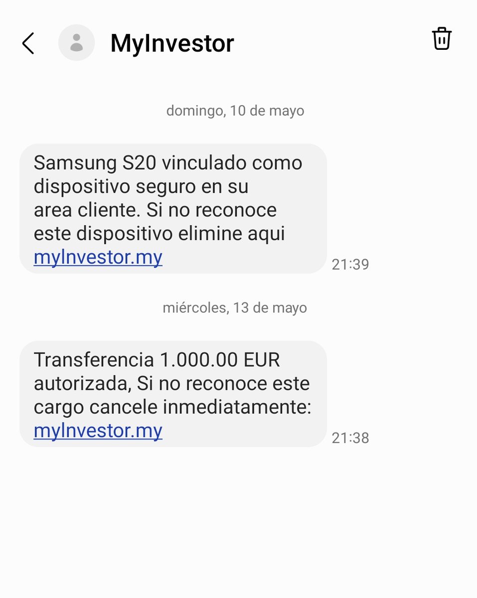 rociloli's tweet photo. #PosibleFraude 
@MyAtCliente 
@MyInvestorES 
@INCIBE 
@GDTGuardiaCivil https://t.co/dkL2Da8ZoU