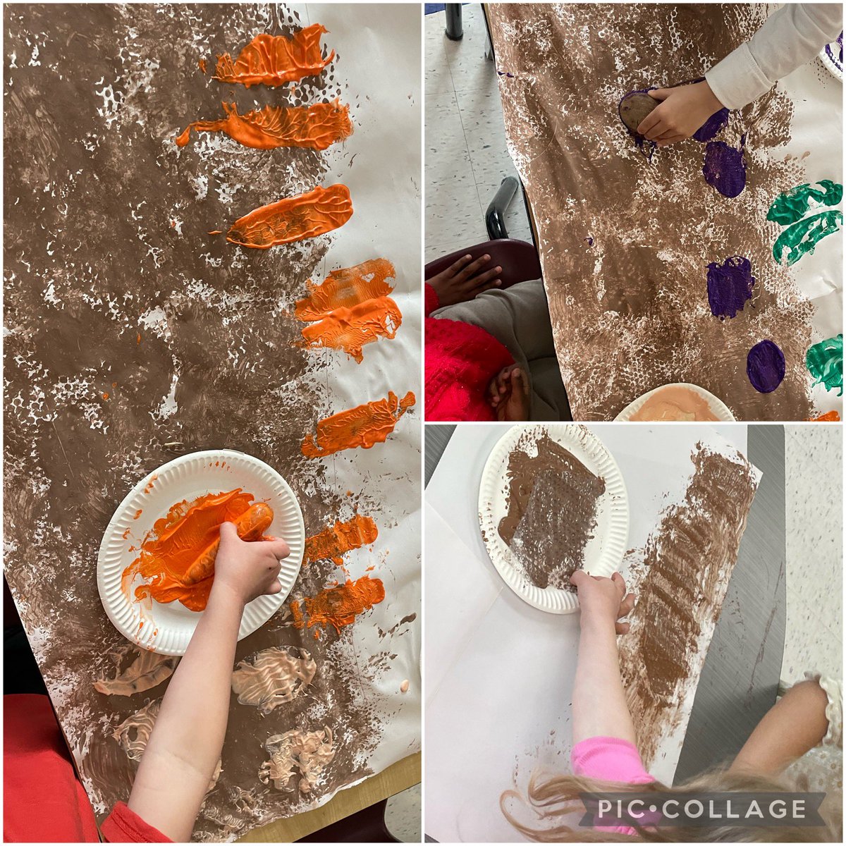 misserinmick's tweet photo. โDans le jardinโ ๐ฉ๐ฝโ๐พ๐ฑ Inspired by Up in the Garden, Down in the Dirt, the ๐ขs got creative and worked together to make this beautiful collaborative piece for their class farm in dramatic play. We painted with veggies and it was so much fun! ๐ฅ๐ฅ๐ฅ๐ซ@BernadetteOCSB #ocsbArt https://t.co/CMemrXYXp6