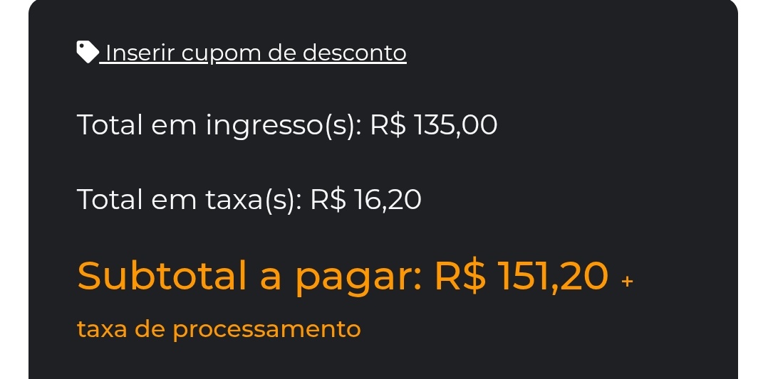HAYXKT's tweet photo. Vendo ingresso subverso.
110 reais.
No site já está esse valor 👇 https://t.co/U8OhxHMBQb