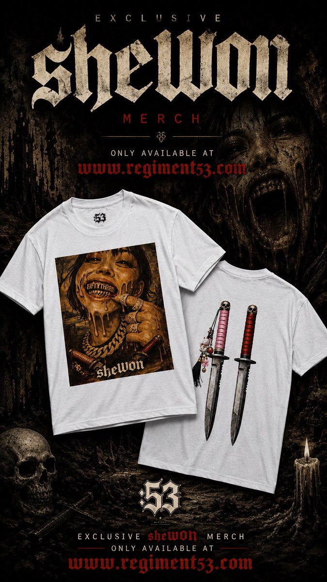 regiment_53's tweet photo. New music! Now streaming! from the DOUBLE DEMO album🐊 #sheWON #horror #n... https://t.co/uOuxkwUNMP via @YouTube new merch! https://t.co/znw0UchlFS @DistroKid @ComplexMusic https://t.co/4GqSKZrRep
