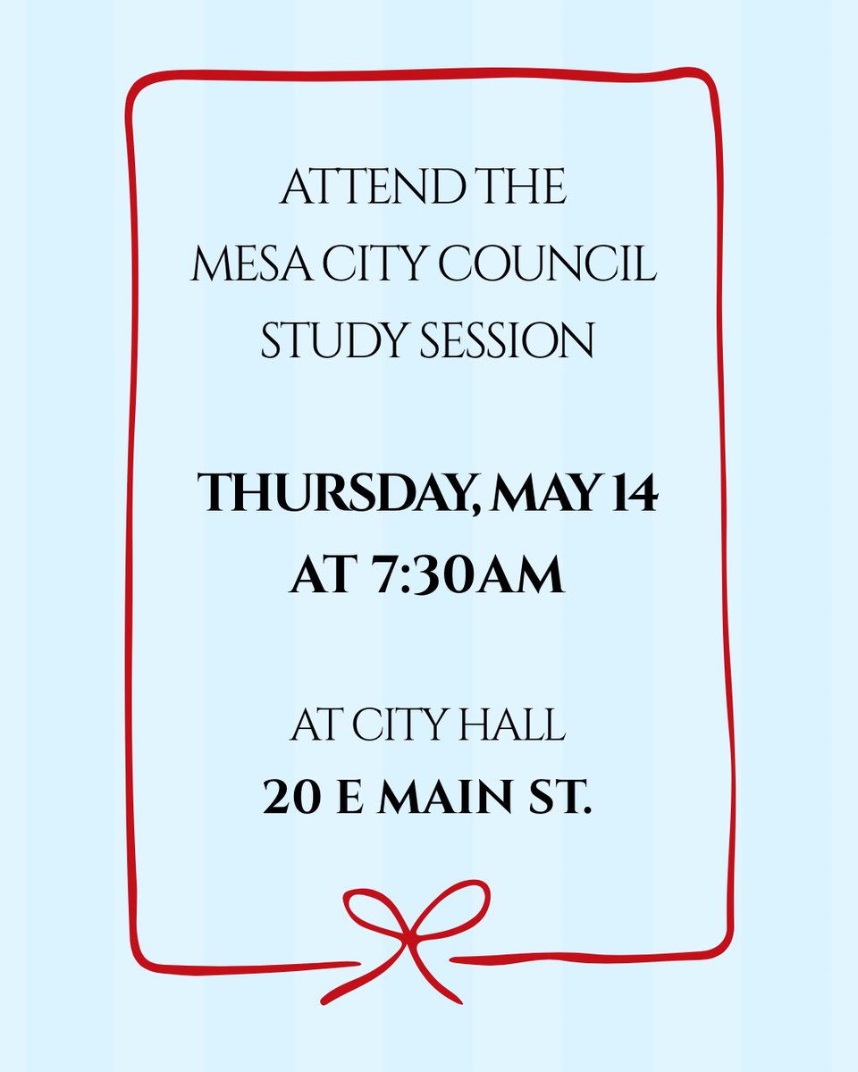 LD10AZGOP1's tweet photo. Let your voice be heard, attend the Mesa City Council meeting THIS THURSDAY! https://t.co/MIj0KDnsBN
