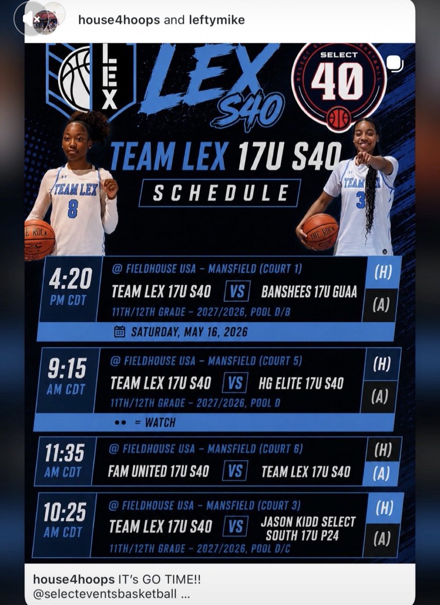 JourneeHodges_'s tweet photo. We are LIVE! Come see us this weekend! @LexTarheels @TeamLexHoops @UNProspects @itsjustdiffpod @IMCOMING_INC @CameraCashMedia @PGHTexas https://t.co/rvn9aRR0We