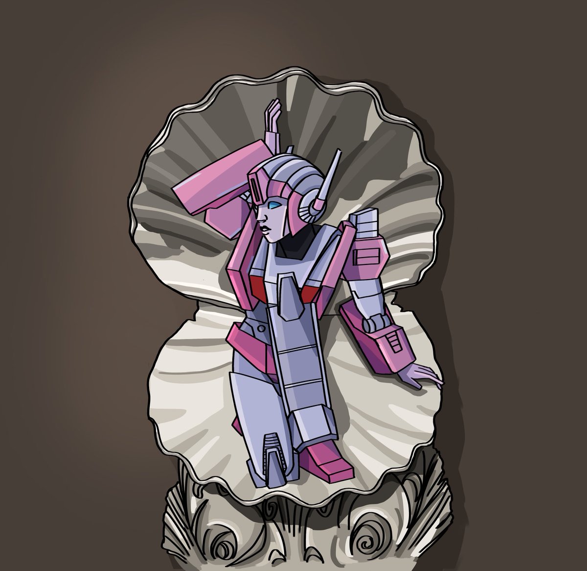 Transformer Birth ‘The birth of Magnus’ Inspired by the birth of Venus statue by Antonio ...