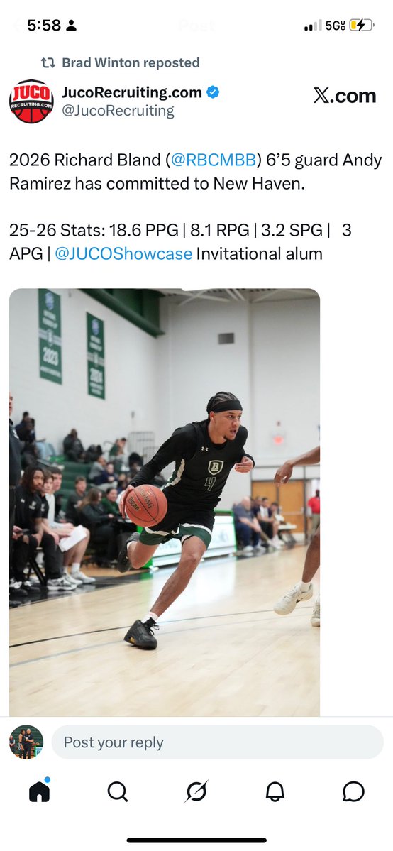 Richard Bland College Men’s Basketball tweet media