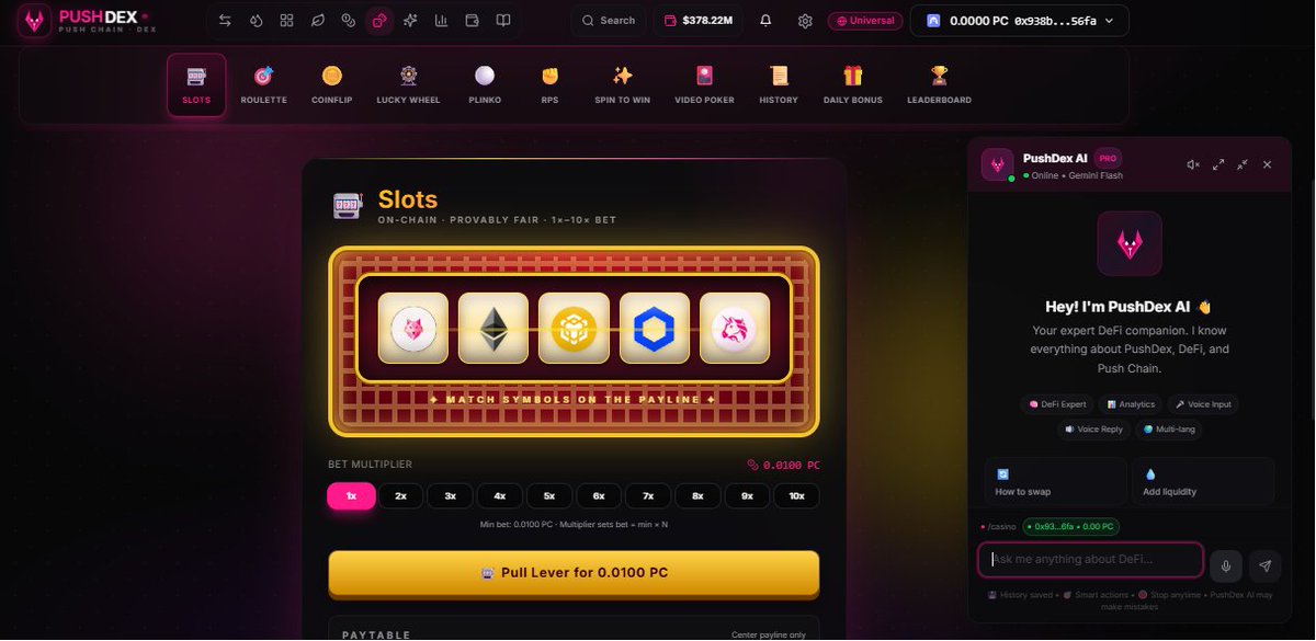 pushdex's tweet photo. π Pushdex Next Level!
We are developing the ultimate Casino experience with a sleek modern design, premium gameplay, and rewarding Faucet features.
A brand new look is coming soon.
Ready to lead the game? π
@PushChain
#Pushchain #Crypto #Web3 #UniversalChain https://t.co/ojbiVBngex