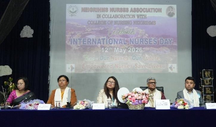 NEIGRIHMS_PRO's tweet photo. 12 May 2026 – NEIGRIHMS Nurses Association celebrates International Nurses Day with the theme - Our Nurses, Our Future, Empowered Nurses Save Lives. Time to recognize nurses for their commitment, hard work &amp; the essential role played in promoting health and saving lives. 
#MoHFW https://t.co/Uyv5uCdqMF