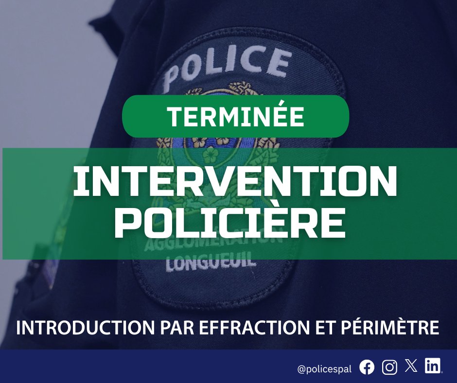 Service de police de l'agglomération de Longueuil tweet media