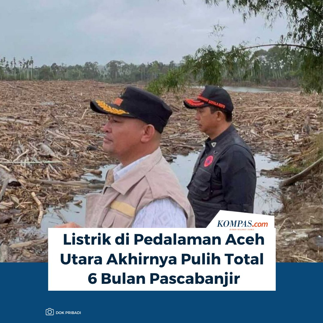 kompascom's tweet photo. Baca di sini: https://t.co/vSVw9oB4CK

Pasokan listrik di Desa Geudumbak dan Desa Bukit Linteung akhirnya kembali normal enam bulan pascabanjir setelah sebelumnya menjadi wilayah pedalaman paling lama mengalami gangguan pemulihan listrik di Aceh Utara.

~IQ #listrik #AcehUtara #pascabanjir