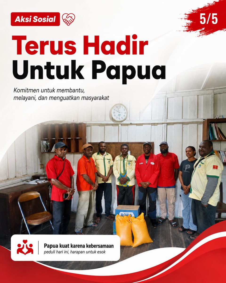 MarkusJericho2's tweet photo. Dengan kebersamaan, komunikasi, dan tindakan nyata, kita percaya Papua akan semakin kuat, aman, dan sejahtera. Mari terus jaga persaudaraan, saling mendukung, dan bergerak bersama untuk kebaikan masyarakat Papua.
#BarisanMerahPutih #BMPPapua #AksiSosial #PeduliPapua #PapuaKuat https://t.co/gEutyPAui0