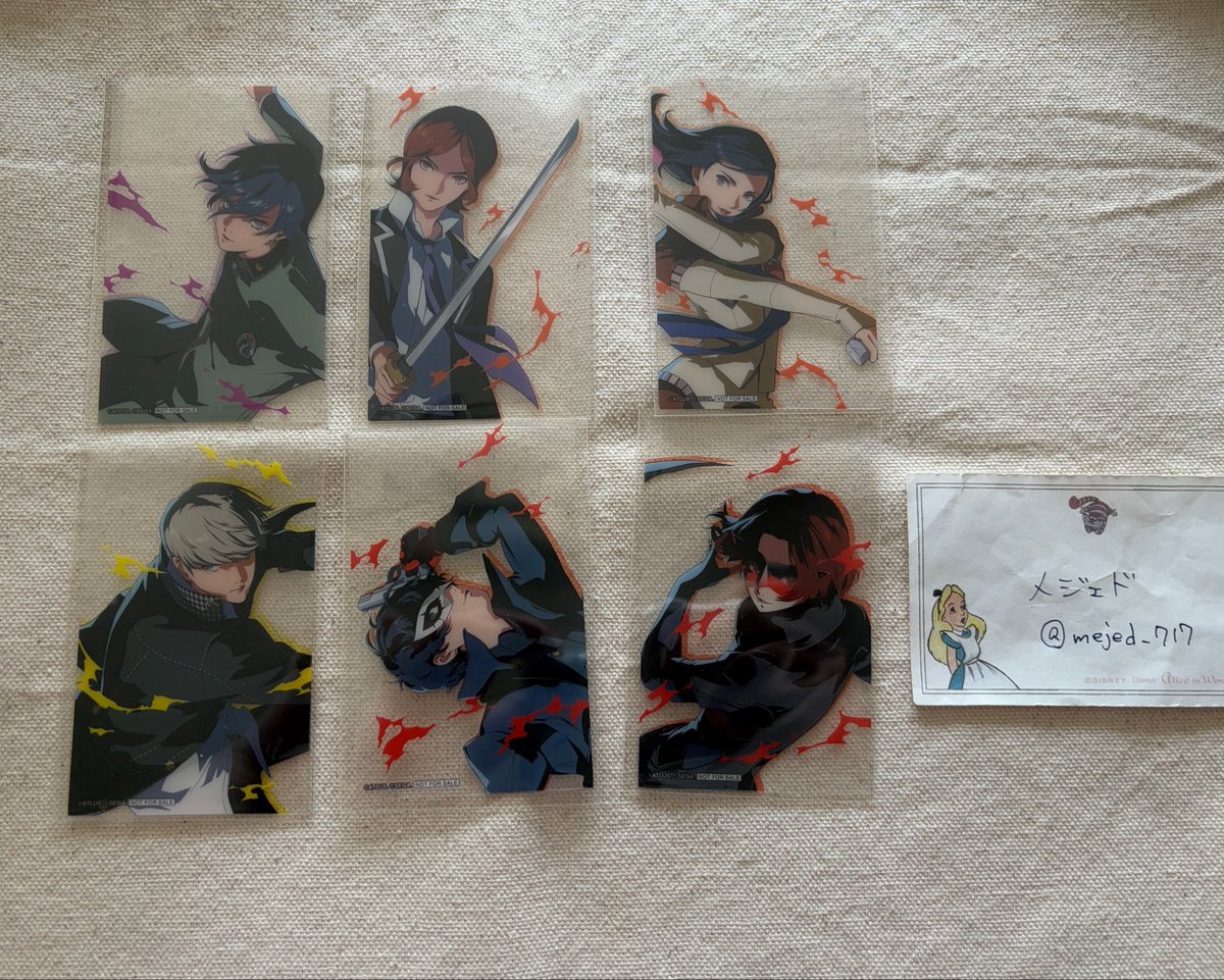 medjed_717's tweet photo. 【交換】ペルソナ P30th アトレ 店舗特典 シーパラ 購入特典

譲→画像1、2枚目

求→フード特典 オルフェウス(P3M) 1点、P3W>P3M
(同異種なんでも検討します)

郵送のみ2点〜(ミニレター不可)
お気軽にお声がけください🌷 https://t.co/7Akj8PxgRi