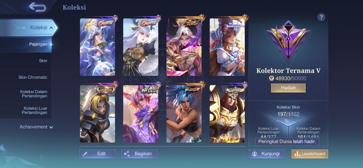 aknaris's tweet photo. wts akun ml 
rank sekarang legend, emblem dan hero max -plat tt doang anggap alkos, bisa ce, 
Skin : hanabi soul vessel, louyi odette create, floryn snrio. 

avail buat rekber famous
100k

#zonauang #bealanja https://t.co/micSdkkW2h