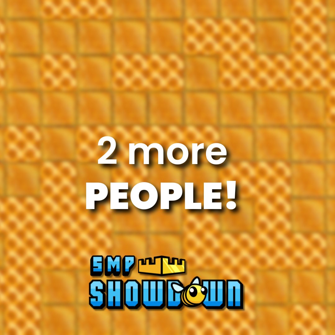 TheSMPShowdown's tweet photo. We need two more people for this test! If you can make it, please sign up at https://t.co/sbBBKOA3vL !

The test is on Sunday, May 24th 2026 @ 8 PM CST https://t.co/wy430spbOD