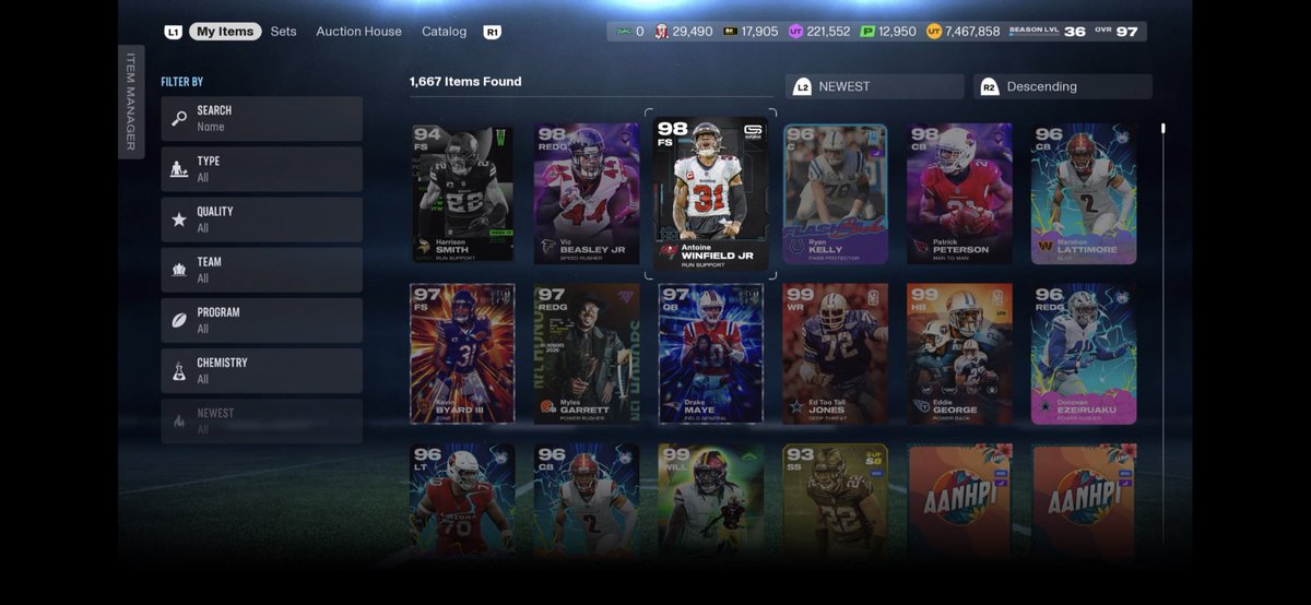 markru07's tweet photo. @Zirksee With 96/97 prices being inflated, boom or bust packs are pretty nice if you have the season tickets to burn.  15 packs of the 94+ and only 1 94, should net a few milly https://t.co/MdcFaAvkOA