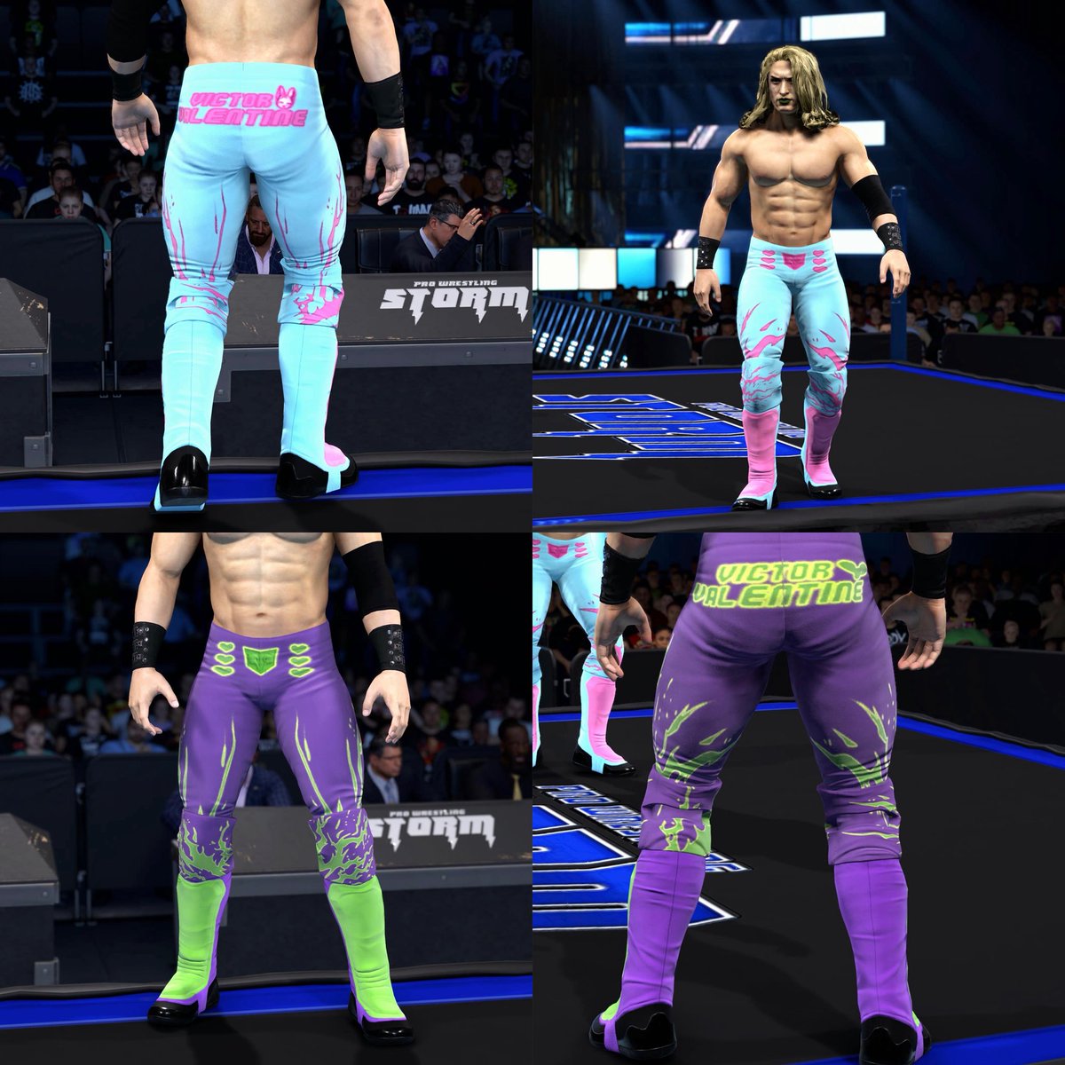 girlgeta's tweet photo. Victor Valentine: a full CAW commission for @mobsenku 

Inspired by Gyro Zeppeli and Funny Valentine🏇 #WWE2K26 #JJBA https://t.co/MzovMrGuR7