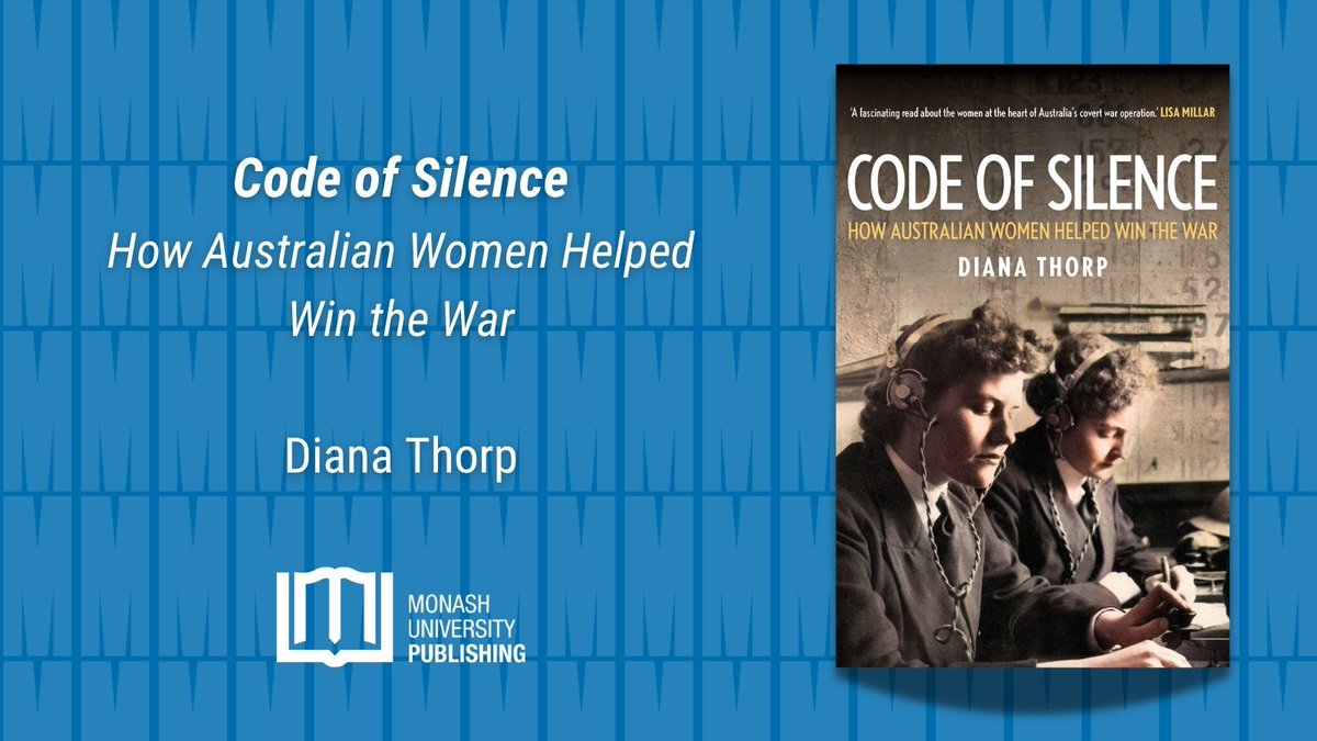 MonashPub's tweet photo. Congratualtions to Diana Thorp, whose book 𝘊𝘰𝘥𝘦 𝘰𝘧 𝘚𝘪𝘭𝘦𝘯𝘤𝘦 has been longlisted for the 2026 Magarey Medal for Biography. 

The Magarey Medal will be awarded in July. Best of luck, Diana!

https://t.co/MjnGEIHxTq https://t.co/fYqJPFFCRU