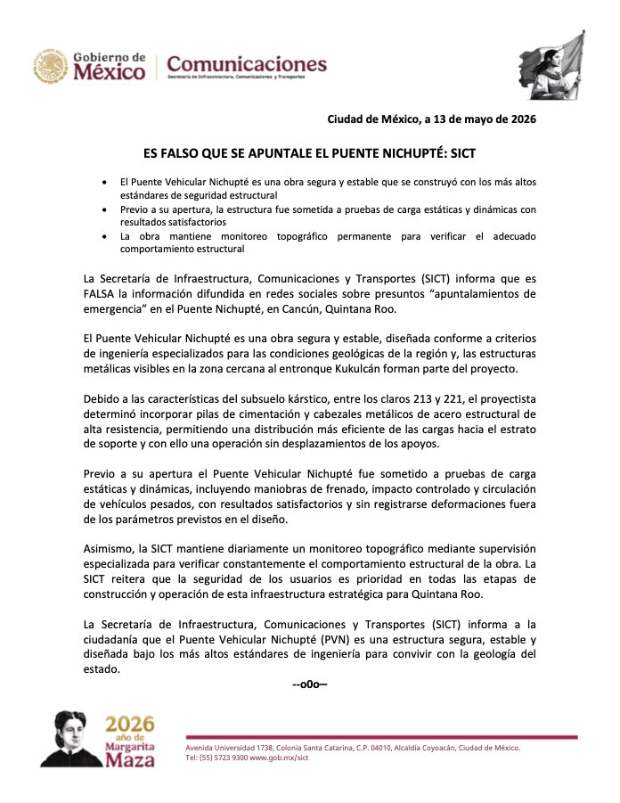 SICT México tweet media