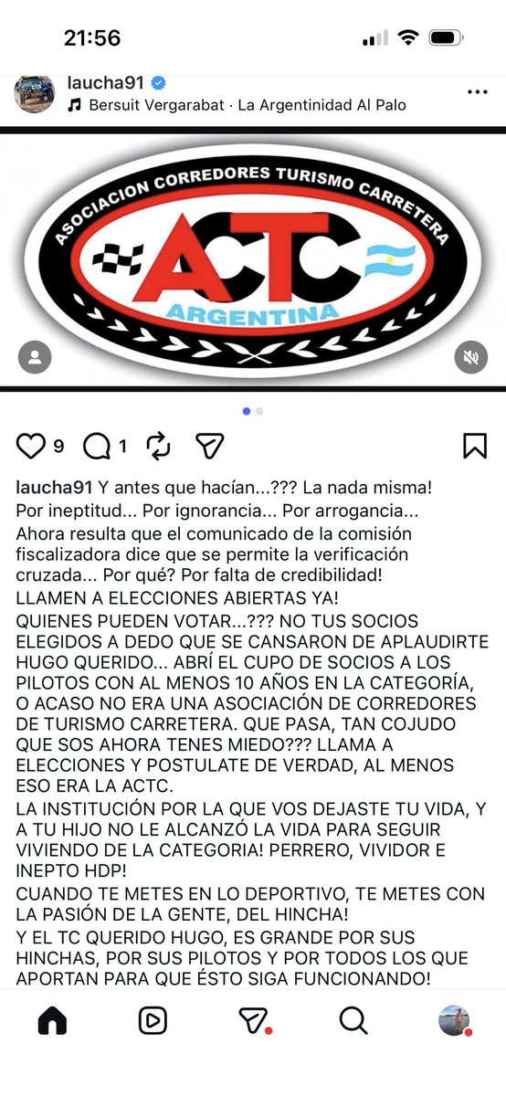 CirelliAgustin's tweet photo. Uno que se levantó tranquilo de la siesta fue el Laucha, le faltó poner que el guri le robó un campeonato https://t.co/JbSpIlX4Ql